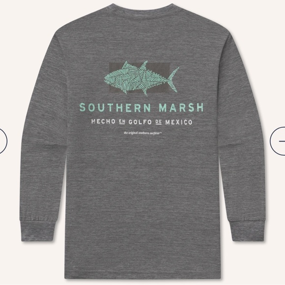 Youth Southern Marsh Long Sleeve Shirt | gray - Picture 1 of 7